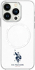 US Polo Assn IML Ring MagSafe ümbris, Apple iPhone 16, valge