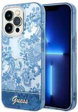 Telefoniümbris Guess GUHCP14LHGPLHB Porcelain Collection, Apple iPhone 14 Pro, sinine