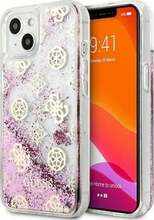 Telefoniümbris Guess Peony Liquid Glitter GUHCP13SLGPEPI, Apple iPhone 13 mini, roosa