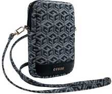 Guess Zip GCube Bottom Stripe GUWBZPGCSPGK, telefoni kott, must