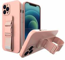 Telefoniümbris Hurtel Rope Case, Apple iPhone 13 Pro Max, roosa