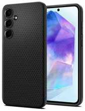 Telefoniümbris Spigen Liquid Air, Samsung Galaxy A55 5G, matt must