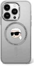 Telefoniümbris Karl Lagerfeld IML Metal Karl Head MagSafe, Apple iPhone 16 Plus, must