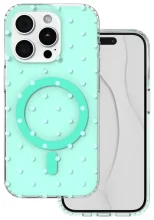 TFO Bubble Dots Mag ümbris, Apple iPhone 15 Pro, MagSafe, roheline