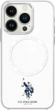 US Polo Assn IML Ring MagSafe ümbris, Apple iPhone 16, valge