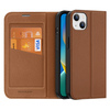 Dux Ducis Skin X2 ümbris, Apple iPhone 14 Plus, magnetilise klapiga, pruun