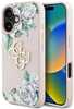 Telefoniümbris Guess Grained Roses Big 4G logo, Apple iPhone 16, roosa