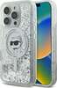Telefoniümbris Karl Lagerfeld Liquid Glitter Choupette Head Magsafe, Apple iPhone 16 Pro Max, läbipaistev