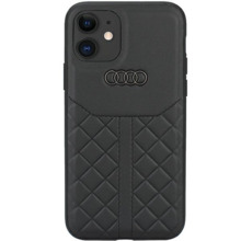 Audi Genuine Leather ümbris AU-TPUPCIP12P-Q8/D1-BK, Apple iPhone 12/12 Pro, must