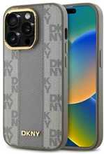 Telefoniümbris DKNY DKHMP14LPCPVSLE Leather Checkered Mono Pattern MagSafe, Apple iPhone 14 Pro, hall
