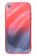 Telefoniümbris Evelatus Tempered Glass Case, Apple iPhone XR, punane-must