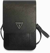 Telefoniümbris Guess Saffiano Triangle Bag GUWBSATMBK, must