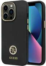 Telefoniümbris Guess Silicone Logo Strass 4G GUHCP13LM4DGPK, iPhone 13 Pro/13, must