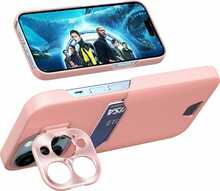 Hurtel Leather Stand, Samsung Galaxy S23, roosa