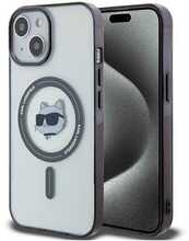 Telefoniümbris Karl Lagerfeld Hardcase IML Choupette`s Head MagSafe KLHMP15SHCHNOTK, Apple iPhone 15, läbipaistev