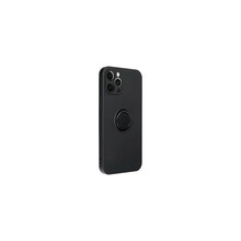 Telefoniümbris Silicone Ring Case, Apple iPhone 12 Pro Max, must