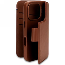 Telefoniümbris Decoded Leather Detachable Wallet, Apple iPhone 16 Pro, pruun