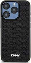 Telefoniümbris DKNY Hardcase 3D Rubber Repeat Pattern DKHCP15M3DRPWK, Apple iPhone 15 Plus, must