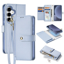 Dux Ducis Lawa Leather telefoniükas, Samsung Galaxy S25 Plus, eemaldatav magnetkinnitus, sinine