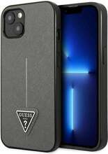 Telefoniümbris Guess GUHCP14LPSATLG Saffiano Triangle Logo, Apple iPhone 14 Pro, hõbedane