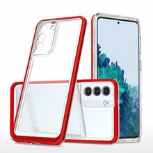 Hurtel 3in1 silikoonümbris, Samsung Galaxy S23+, punane raam