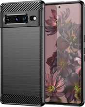 Telefoniümbris Hurtel Carbon Case Flexible, Google Pixel 7 Pro, must