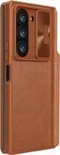 Nillkin Qin Pro nahast ümbris, Samsung Galaxy Z Fold 6 5G, pruun