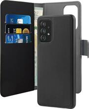Telefoniümbris Puro Wallet Detachable SGA72BOOKC3BLK, Samsung Galaxy A72, must