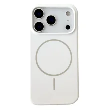 Silikoonist magnetiline ümbris iPhone 17 Pro / 18 Pro, valge