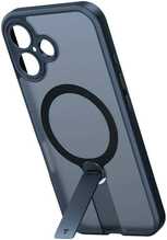 Telefoniümbris Torras Pstand Spin Case, Apple iPhone 16 Plus, must