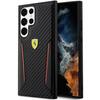 Telefoniümbris Ferrari Carbon Contrast Edges FEHCS23MNPYK, Samsung Galaxy S23 Plus, must
