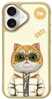 Telefoniümbris Nimmy Cool&Cute 2.0 Cat, Apple iPhone 16 6.1, khaki
