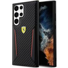 Telefoniümbris Ferrari Carbon Contrast Edges FEHCS23MNPYK, Samsung Galaxy S23 Plus, must