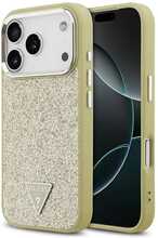 Telefoniümbris Guess Glitter Triangle Logo MagSafe GUHMP17LPFGTSCMD, Apple iPhone 17 Pro, kuldne