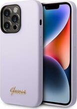 Telefoniümbris Guess GUHCP14LSLSMU Silicone Vintage Gold Logo, Apple iPhone 14 Pro, lilla