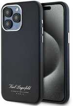 Telefoniümbris Karl Lagerfeld Grained PU Hotel RSG, Apple iPhone 15 Pro, must