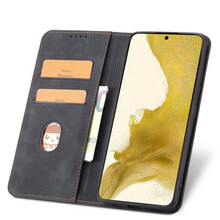 Telefoniümbris Magnet Fancy, Samsung Galaxy S23+, flip cover wallet stand, must