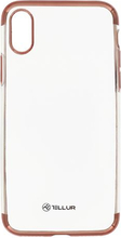 Telefoniümbris Tellur Silicone Electroplated Back Case, Apple iPhone X/XS, roosa kuldne