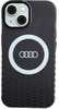 Audi IML Big Logo MagSafe ümbris AU-IMLMIP15-Q5/D2-BK, Apple iPhone 13/14/15, must