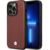 Telefoniümbris BMW Leather Diamond Pattern BMHCP14X22RFGR, Apple iPhone 14 Pro Max, burgundia