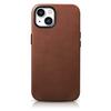 Telefoniümbris iCarer Oil Wax Premium Leather WMI14220703-RB, Apple iPhone 14 Plus, pruun
