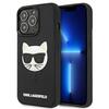 Telefoniümbris Karl Lagerfeld 3D Rubber Choupette KLHCP13LCH3DBK, Apple iPhone 13 Pro/13, must