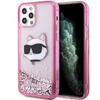 Telefoniümbris Karl Lagerfeld Glitter Choupette Head KLHCP12MLNCHCP, Apple iPhone 12/12 Pro, roosa