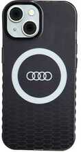 Audi IML Big Logo MagSafe ümbris AU-IMLMIP15-Q5/D2-BK, Apple iPhone 13/14/15, must