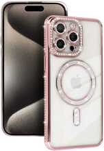 Bling MagSafe ümbris TOPT, Apple iPhone 17, roosa