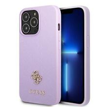 Telefoniümbris Guess GUHCP13LPS4MU Saffiano 4G Small Metal Logo, Apple iPhone 13 Pro, lilla