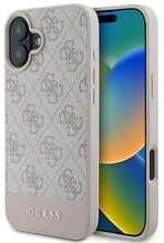 Telefoniümbris Guess GUHCP16MG4GLPI 4G Bottom Stripe, Apple iPhone 16 Plus 6.7, roosa