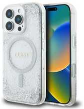 Telefoniümbris Guess GUHMP16LRGRGES Resin Gradient Glitter MagSafe, Apple iPhone 16 Pro, hõbe