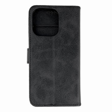 Nahast raamatuümbris Hurtel, Apple iPhone 16 Pro Max, must