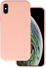 Silikoonümbris TOPT, Apple iPhone X/XS, virsikuroosa